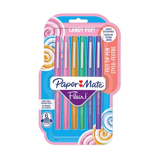 12 Packs: 6 ct. (72 total) Paper Mate® Flair® Felt Tip Candy Pop Pen Set